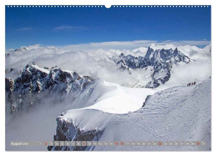 Produktbild: Mont Blanc - Krone der Alpen (Wandkalender 2026 DIN A2 quer), CALVENDO Monatskalender