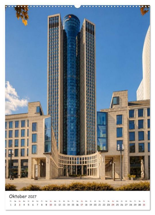 Produktbild: Frankfurter Hochh&auml;user (hochwertiger Premium Wandkalender 2027 DIN A2 hoch), Kunstdruck in Hochglanz