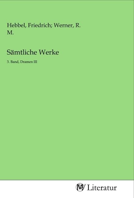 Produktbild: S&auml;mtliche Werke