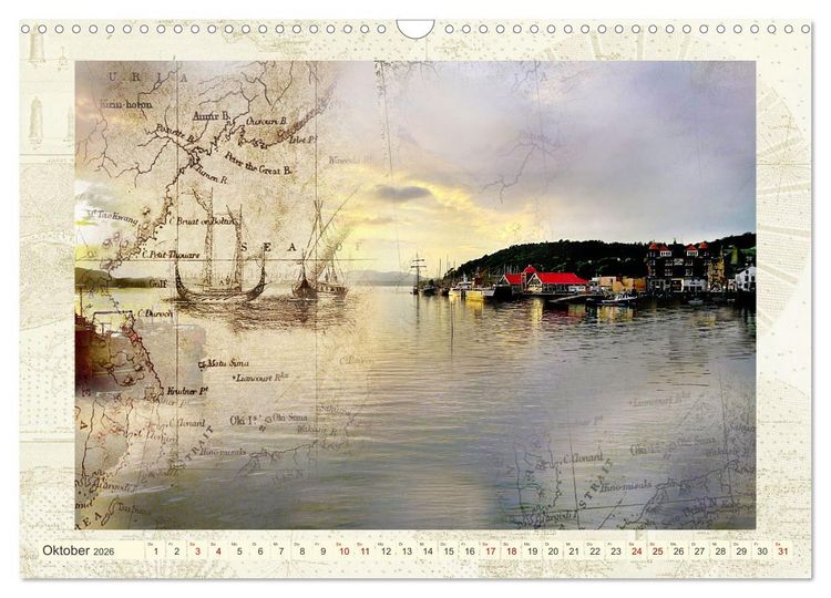 Produktbild: Seekarten der Tr&auml;ume (Wandkalender 2026 DIN A3 quer), CALVENDO Monatskalender