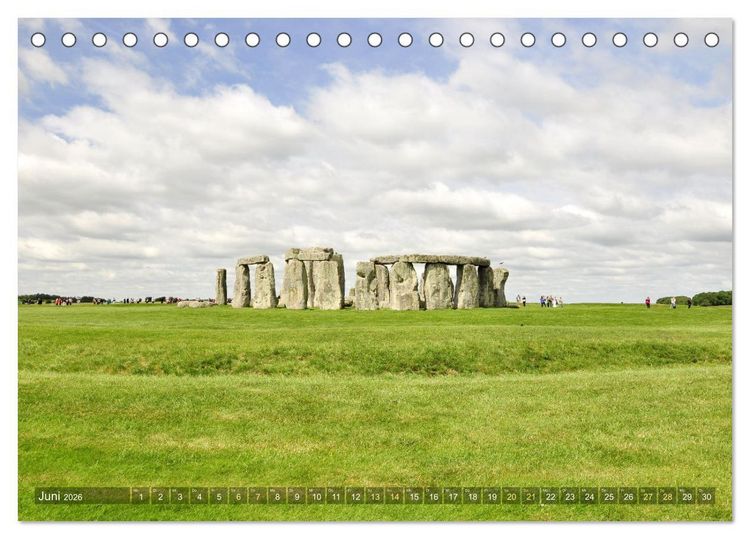 Produktbild: Geheimnisvolles Stonehenge (Tischkalender 2026 DIN A5 quer), CALVENDO Monatskalender