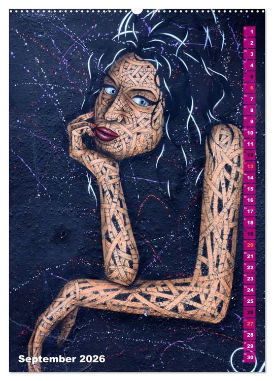 Produktbild: London - Hotspot der Street Art (Wandkalender 2026 DIN A2 hoch), CALVENDO Monatskalender