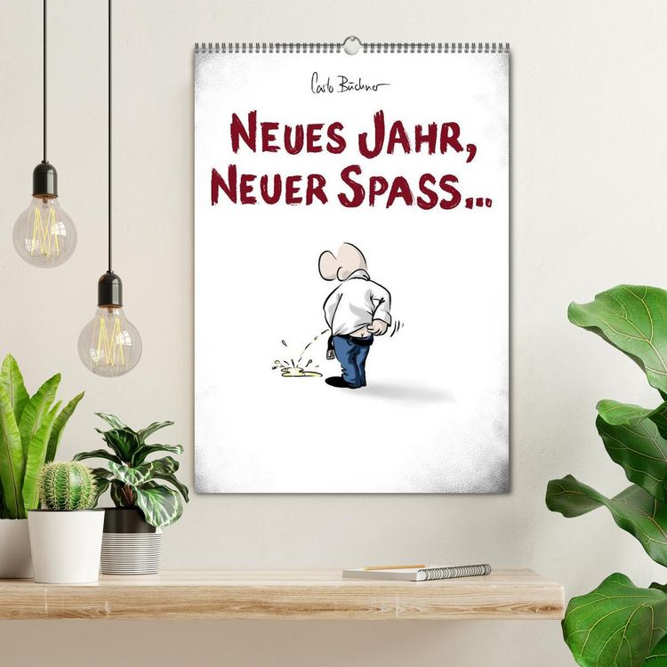 Produktbild: NEUES JAHR, NEUER SPASS... (Wandkalender 2026 DIN A2 hoch), CALVENDO Monatskalender