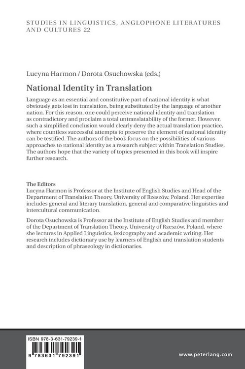 Produktbild: National Identity in Translation