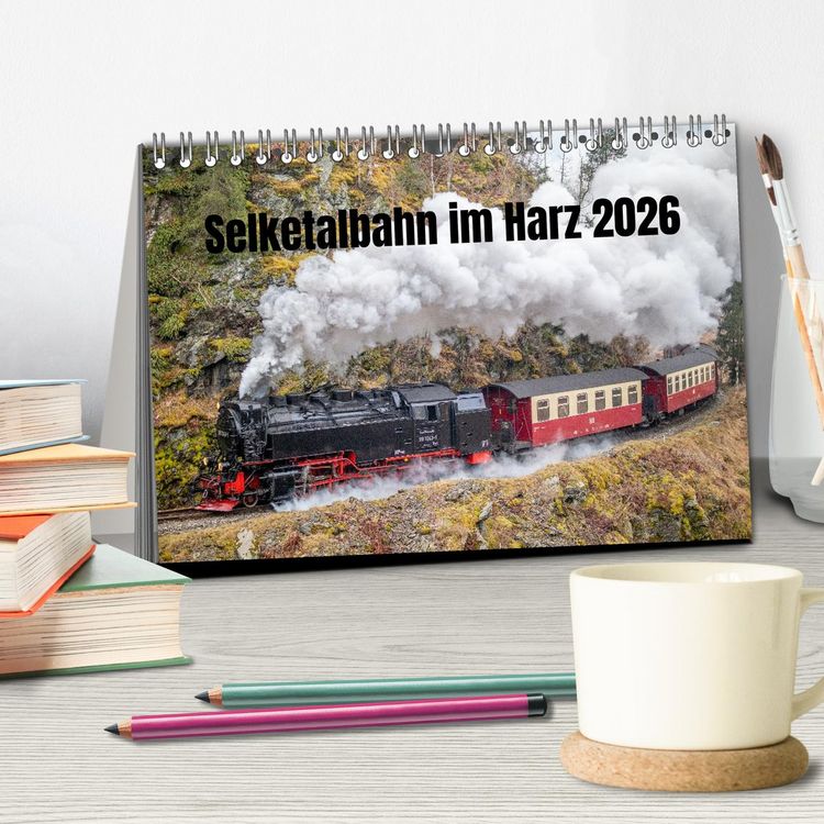 Produktbild: Selketalbahn im Harz (Tischkalender 2026 DIN A5 quer), CALVENDO Monatskalender