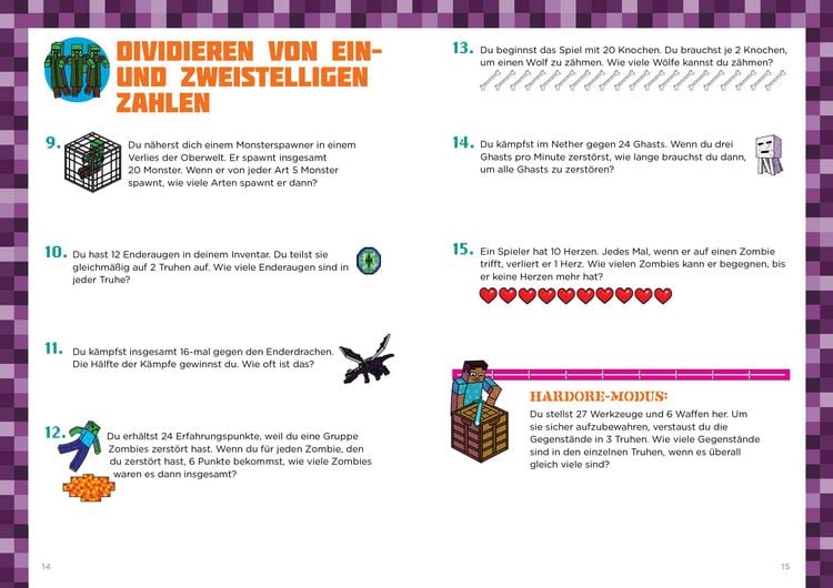 Produktbild: Mathe f&uuml;r Minecrafter - Textaufgaben
