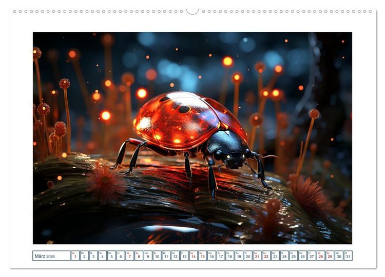 Produktbild: Magische Insekten (hochwertiger Premium Wandkalender 2026 DIN A2 quer), Kunstdruck in Hochglanz