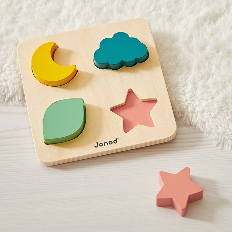 Produktbild: Entwicklungsbox mit 4 Spielzeugen ab 18 Monaten &ndash; Ziehspiel, Musik u. Puzzle