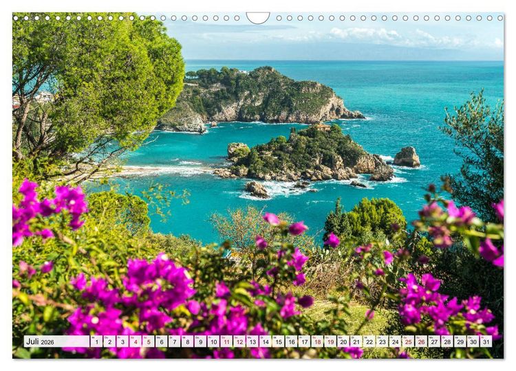 Produktbild: Sizilien - Taormina (Wandkalender 2026 DIN A3 quer), CALVENDO Monatskalender