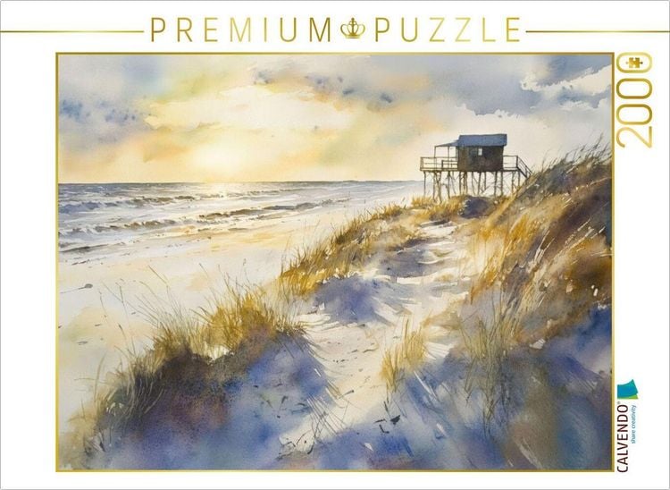 Produktbild: CALVENDO Puzzle Sonnenaufgang am Meer | 2000 Teile Lege-Gr&ouml;&szlig;e 90x67cm Foto-Puzzle f&uuml;r gl&uuml;ckliche Stunden
