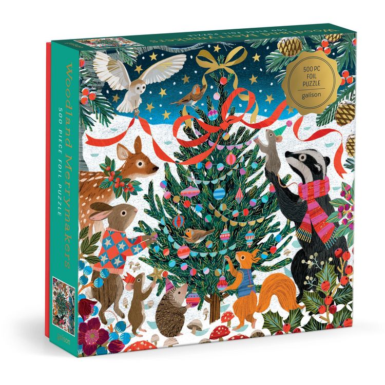 Produktbild: Victoria Ball Woodland Merrymakers 500 Piece Foil Puzzle