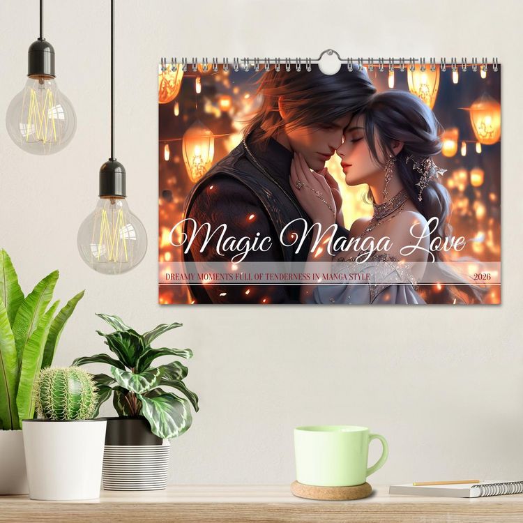 Produktbild: Magic Manga Love (Wall Calendar 2026 DIN A4 landscape), CALVENDO 12 Month Wall Calendar