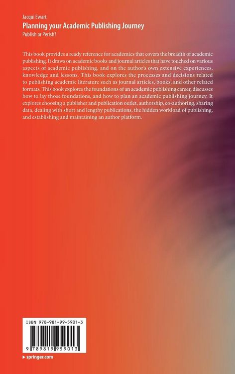Produktbild: Planning your Academic Publishing Journey