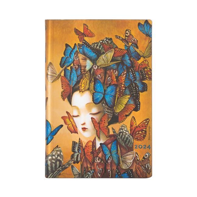 Produktbild: Paperblanks 2024 Madame Butterfly Esprit de Lacombe 12-Month