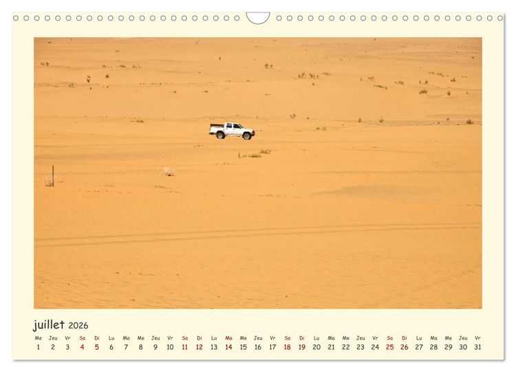 Produktbild: Jordanie - impressions de paysages et d'h&eacute;ritages (Calendrier mural 2026 DIN A3 vertical), CALVENDO calendrier mensuel
