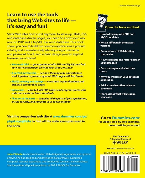 Produktbild: PHP and MySQL for Dummies