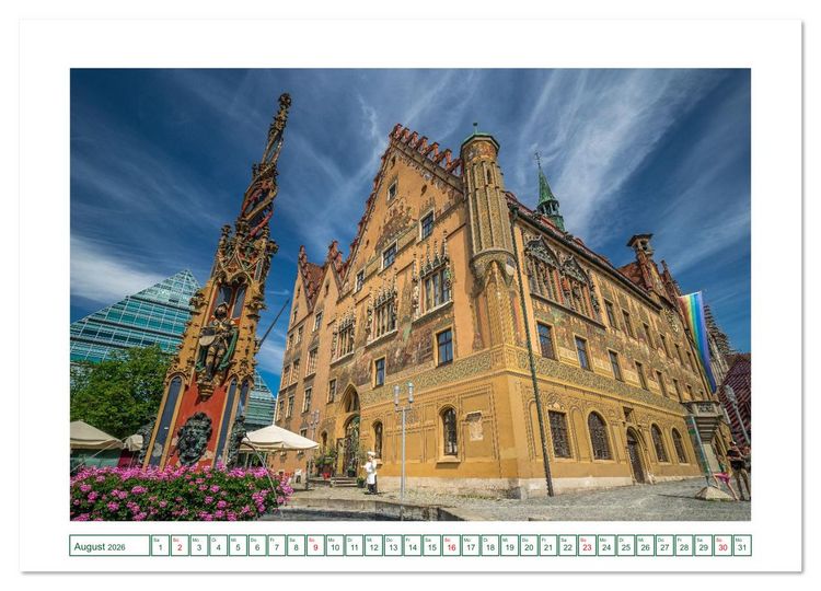 Produktbild: Ulm - H&uuml;bsche Gro&szlig;stadt an der Donau (Wandkalender 2026 DIN A2 quer), CALVENDO Monatskalender