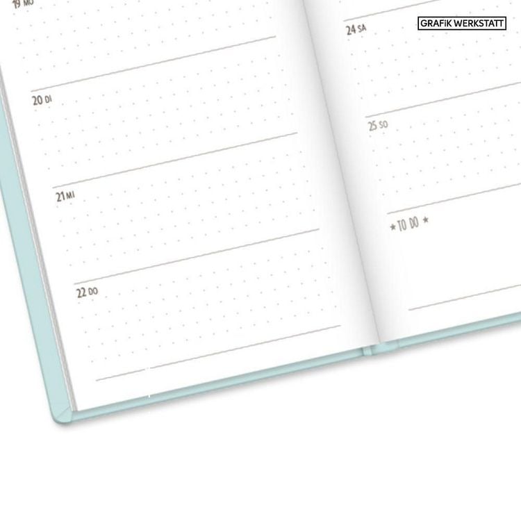 Produktbild: Terminplaner Lederlook 2027 Mint