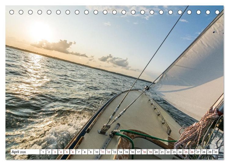 Produktbild: Faszination Segeln - An der Flensburger F&ouml;rde (Tischkalender 2026 DIN A5 quer), CALVENDO Monatskalender