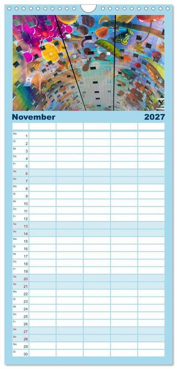 Produktbild: Familienplaner 2027 - Rotterdam - modern und pulsierend mit 5 Spalten (Wandkalender, 21 x 45 cm) CALVENDO