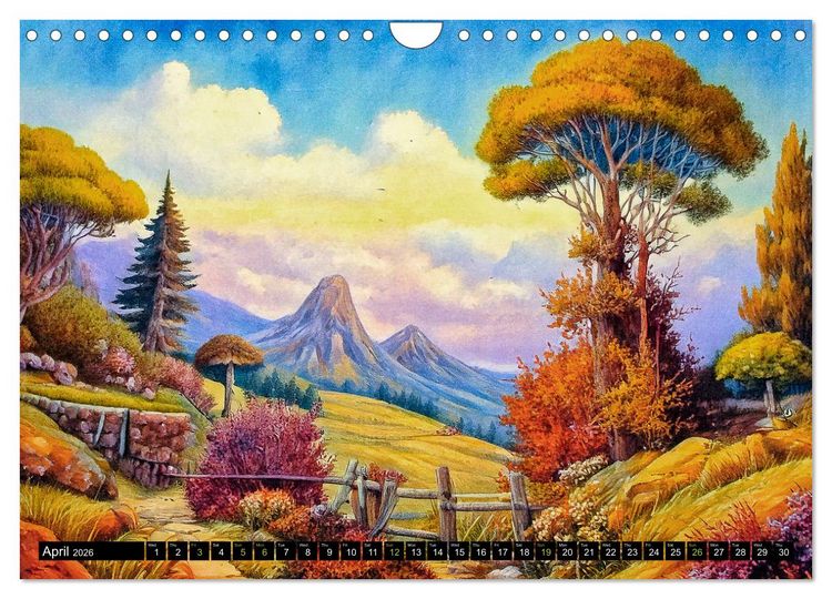 Produktbild: Visions of a Fairytale World (Wall Calendar 2026 DIN A4 landscape), CALVENDO 12 Month Wall Calendar