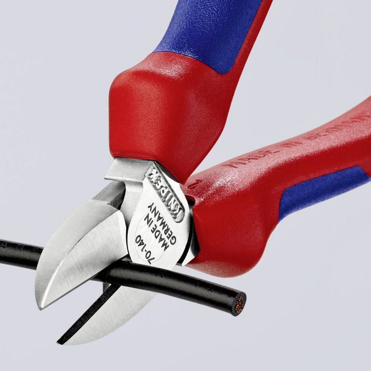 Produktbild: Knipex 70 05 140 Werkstatt Seitenschneider mit Facette 140mm
