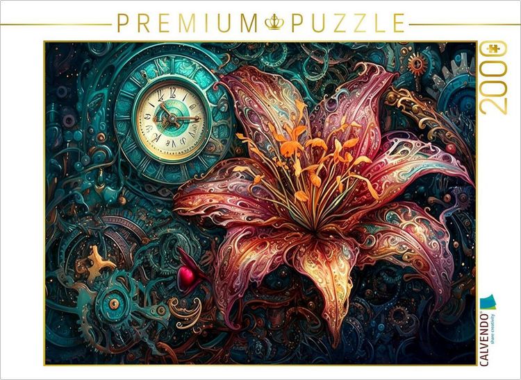 Produktbild: CALVENDO Puzzle Rote Lilie | 2000 Teile Lege-Gr&ouml;&szlig;e 90x67cm Foto-Puzzle f&uuml;r gl&uuml;ckliche Stunden