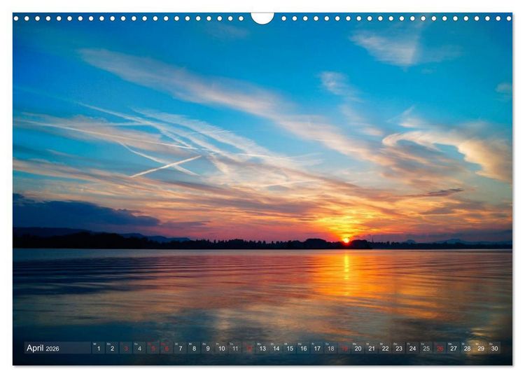 Produktbild: Bodensee zur blauen Stunde (Wandkalender 2026 DIN A3 quer), CALVENDO Monatskalender