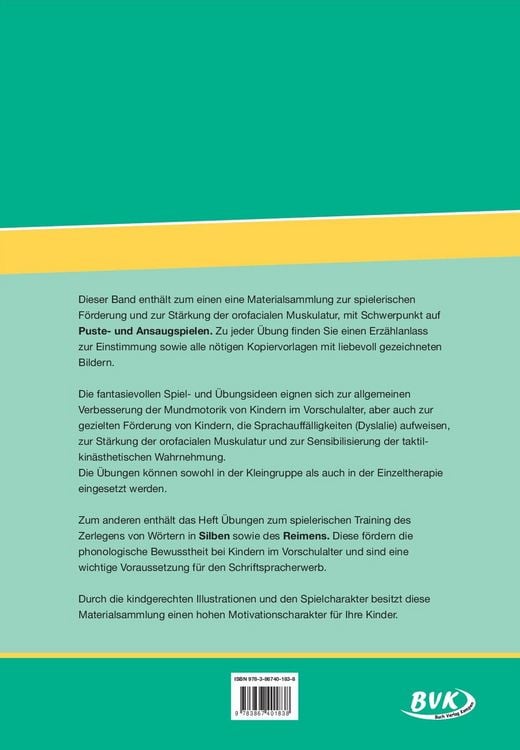 Produktbild: Mundmotorik-Training, Silben- und Reimspiele