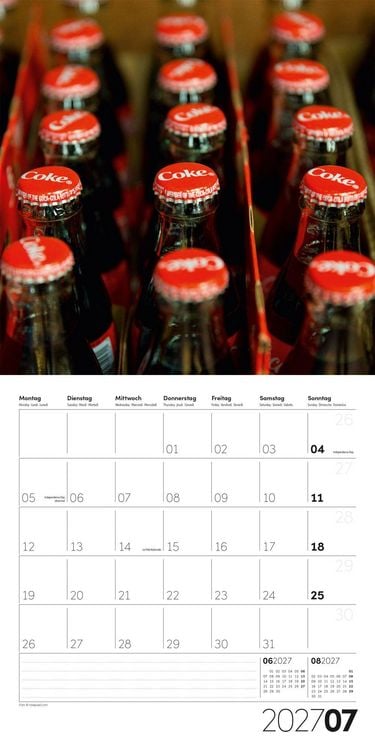 Produktbild: Die Farbe Rot Kalender 2027 - 30x30 - Art12