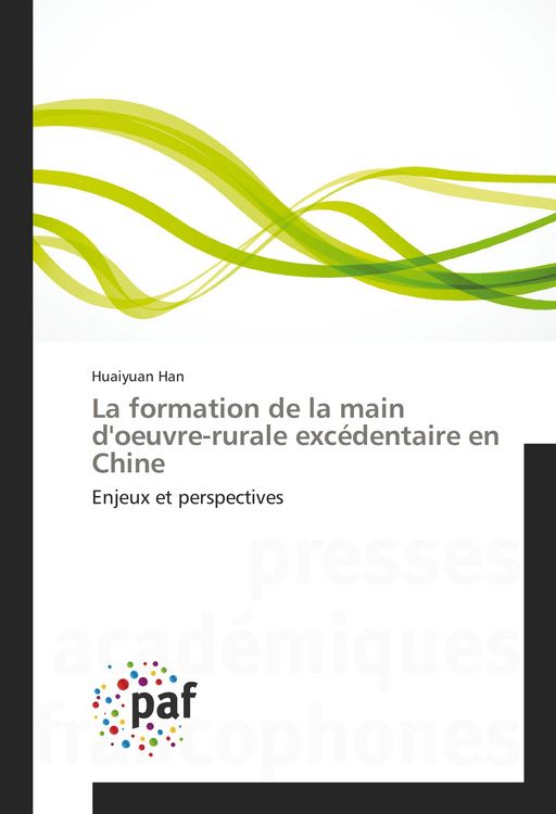 Produktbild: La formation de la main d'oeuvre-rurale exc&eacute;dentaire en Chine