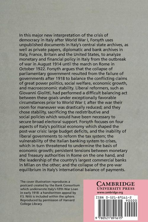 Produktbild: The Crisis of Liberal Italy