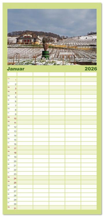 Produktbild: Familienplaner 2026 - Heppenheim - Weinstadt unter der Starkenburg mit 5 Spalten (Wandkalender, 21 x 45 cm) CALVENDO