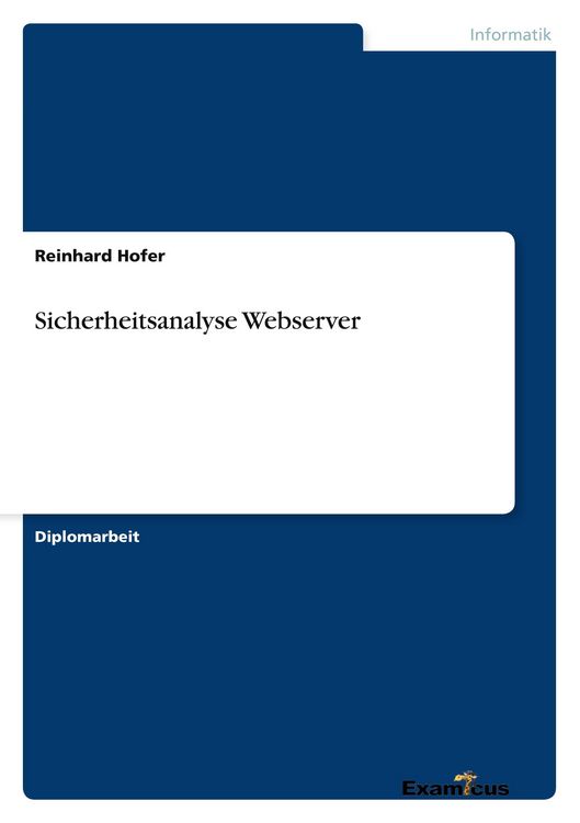 Produktbild: Sicherheitsanalyse Webserver