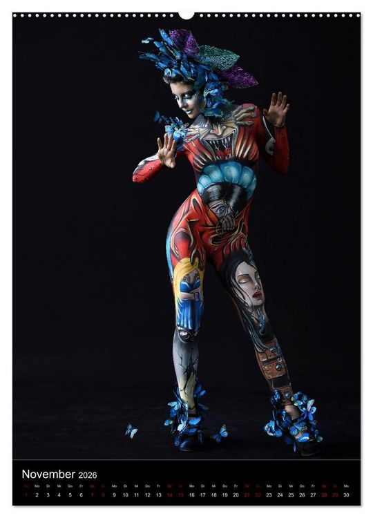 Produktbild: World Bodypainting Festival #21 (hochwertiger Premium Wandkalender 2026 DIN A2 hoch), Kunstdruck in Hochglanz