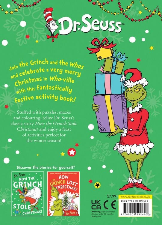 Produktbild: The Grinch Christmas Activity Book
