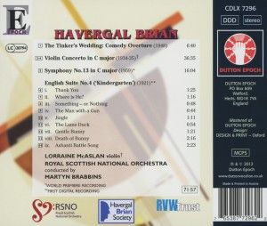 Produktbild: Violinkonzert/Sinfonie 13/Enlish