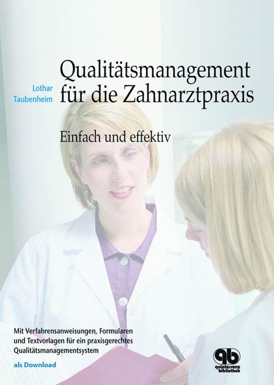 Produktbild: Qualit&auml;tsmanagement f&uuml;r die Zahnarztpraxis