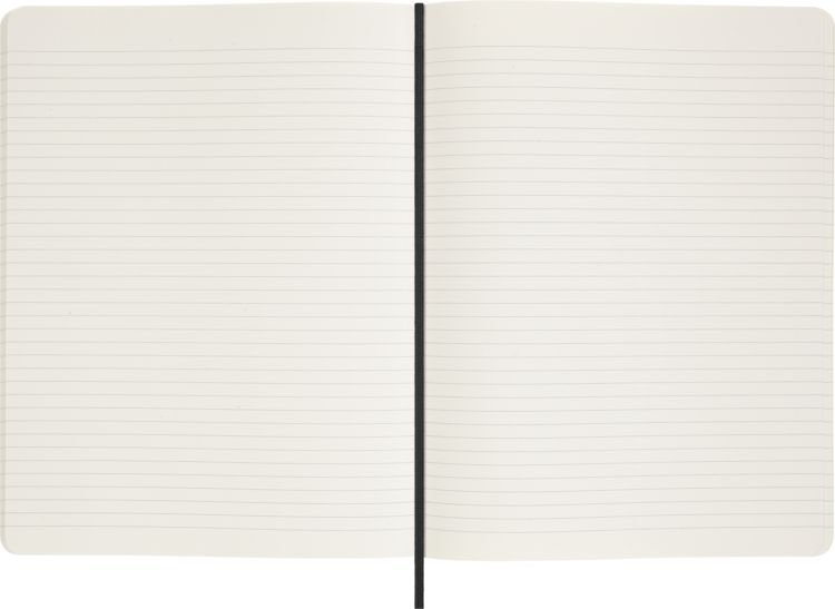 Produktbild: Moleskine Vegea Notizb&uuml;cher (2x), XL, liniert, weicher Einband, schwarz und Capri Petroleum