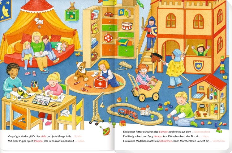 Produktbild: Bilder s. -W&ouml;rter f.: Bei uns im Kindergarten (Buchbonus)