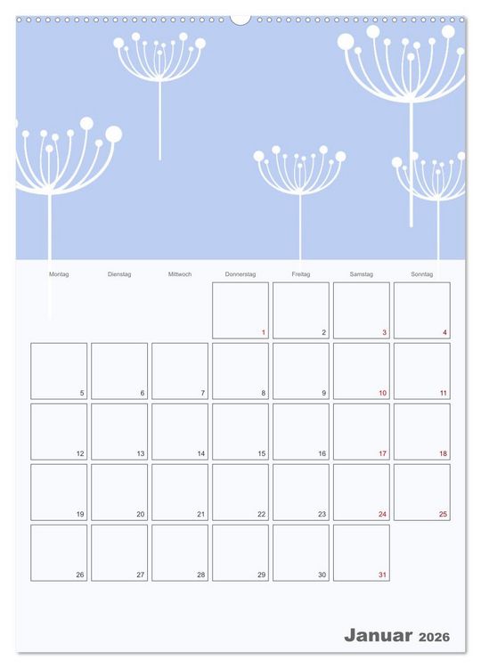 Produktbild: Der gro&szlig;e Jahresplaner zum Selbstgestalten (Wandkalender 2026 DIN A2 hoch), CALVENDO Monatskalender
