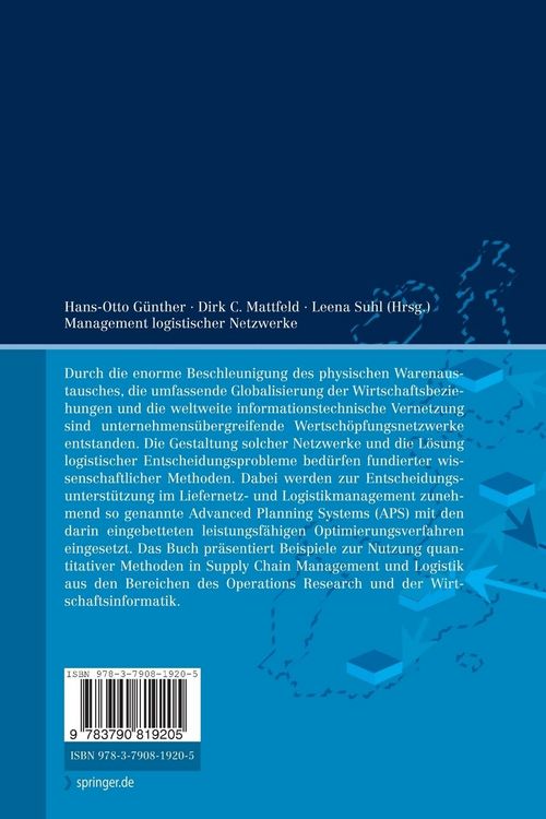Produktbild: Management logistischer Netzwerke