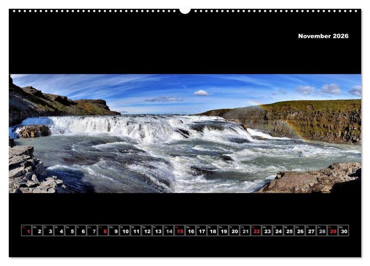 Produktbild: Island 2026 Landschaftspanoramen (Wandkalender 2026 DIN A2 quer), CALVENDO Monatskalender