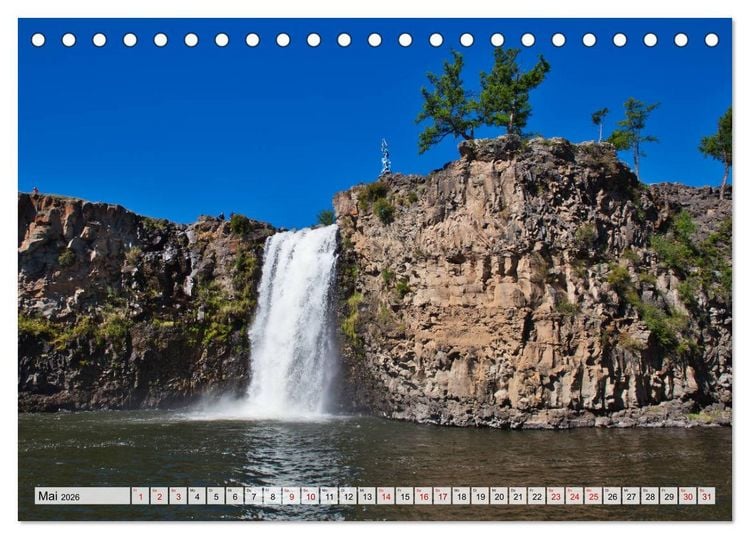 Produktbild: Mongolei Endlose Weite (Tischkalender 2026 DIN A5 quer), CALVENDO Monatskalender