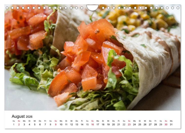 Produktbild: Vegane Gerichte. Abwechslungsreich, kreativ und k&ouml;stlich (Wandkalender 2026 DIN A4 quer), CALVENDO Monatskalender