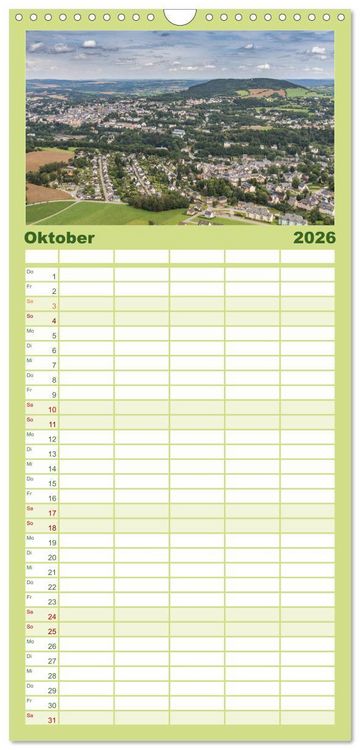 Produktbild: Familienplaner 2026 - Faszination Erzgebirge mit 5 Spalten (Wandkalender, 21 x 45 cm) CALVENDO