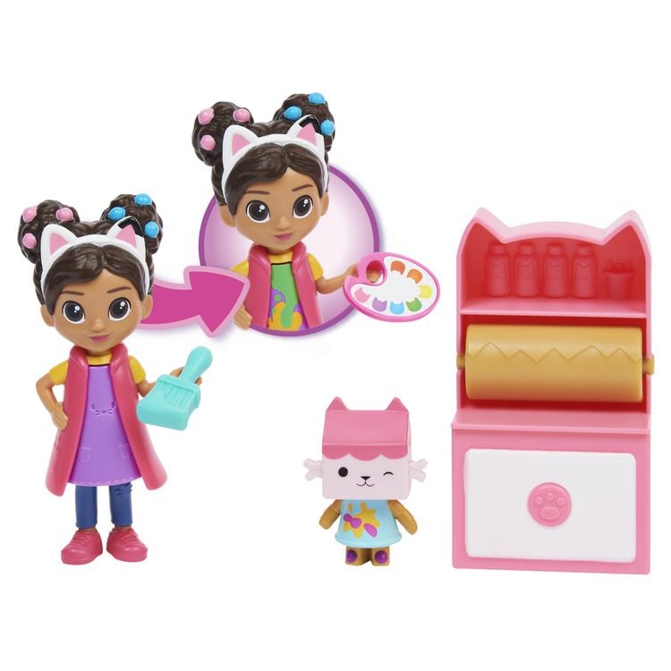 Produktbild: Gabby’s Dollhouse Cat-tivity Set, Art Studio - Bastel und Kunst Set mit Gabby und Baby Box