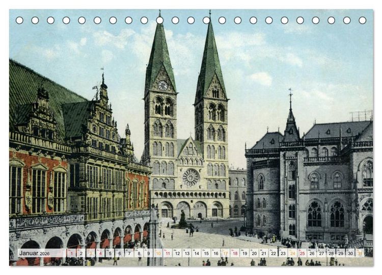 Produktbild: Deutschland in der Kaiserzeit (Tischkalender 2026 DIN A5 quer), CALVENDO Monatskalender