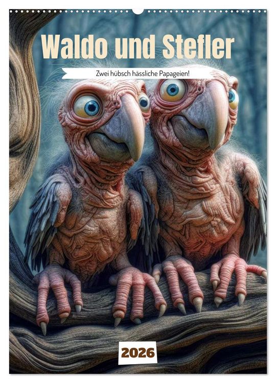 Produktbild: Waldo und Stefler (Wandkalender 2026 DIN A2 hoch), CALVENDO Monatskalender