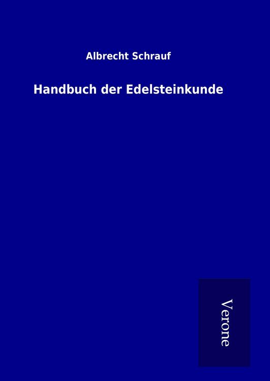 Produktbild: Handbuch der Edelsteinkunde